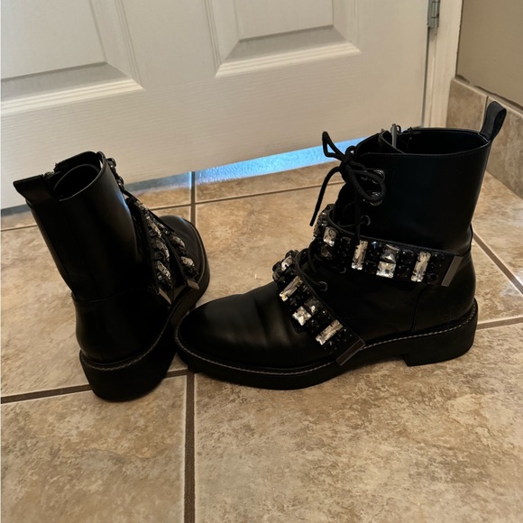 Rhinestone Combat Boots - Picture 4 of 8